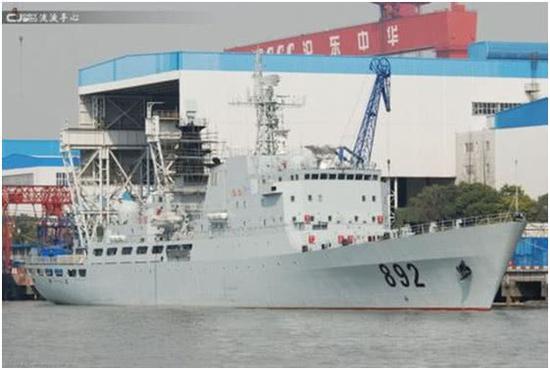 中国海军936舰载电磁炮再出海 进行海上武器试