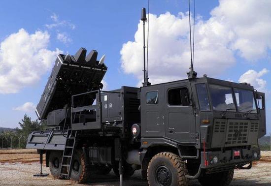图为spyder防空导弹发射车.