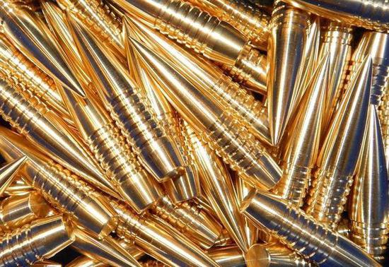 图为12.7mm竞赛级子弹弹头