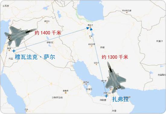 美军2处F-15战斗机基地位置示意图