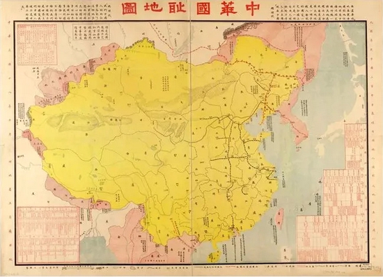 美版的中国地图图片