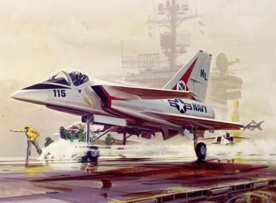 上世纪70年代美国研发的Model 200采用了矢量发动机+升力发动机布局虽然最终落选，但部分经验被F-35B继承（图源：beyondthesprues.com）