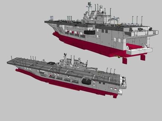 图为081型两栖攻击舰cg图