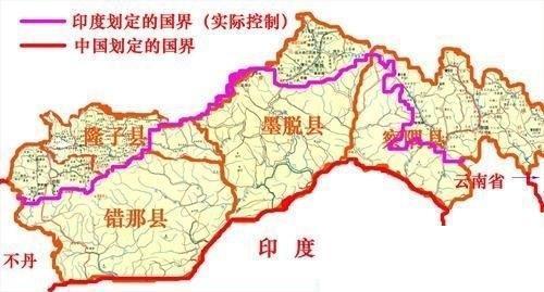 藏南地区地图高清版图片