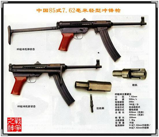 中国警察为何很少使用85冲锋枪 设计缺陷致精度太低|中国|85式冲锋枪