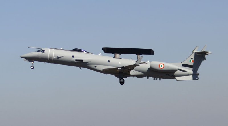 资料图:印度emb145预警机不过,emb-145预警机的实际使用效果并没有令