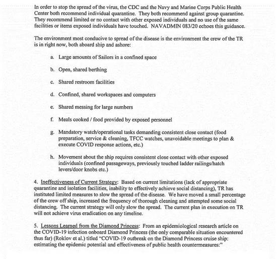 上百名水兵感染后 这位美航母舰长为何公开建议