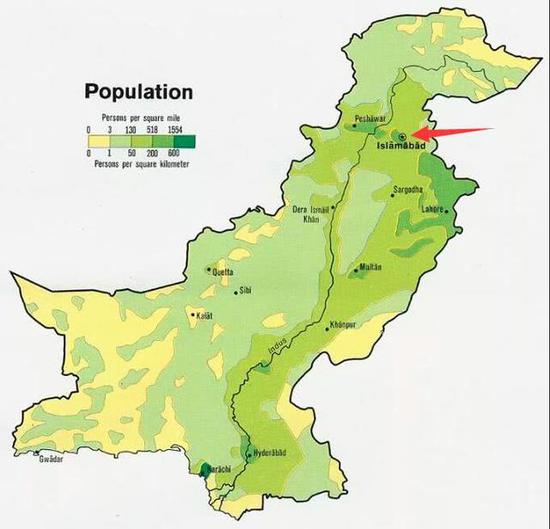 巴基斯坦首都就在边境线不远，防空压力巨大