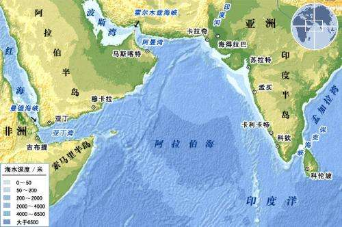 阿拉伯海北部海域,靠近巴基斯坦卡拉奇港口