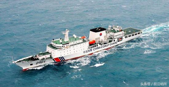 被外媒称为"怪兽"的中国"海警2901"舰,是目前世界上最大的海警船,其