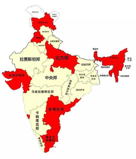 印度地图轮廓图图片