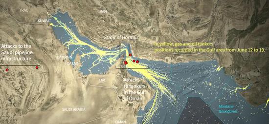 霍尔木兹海峡示意图 图自路透社