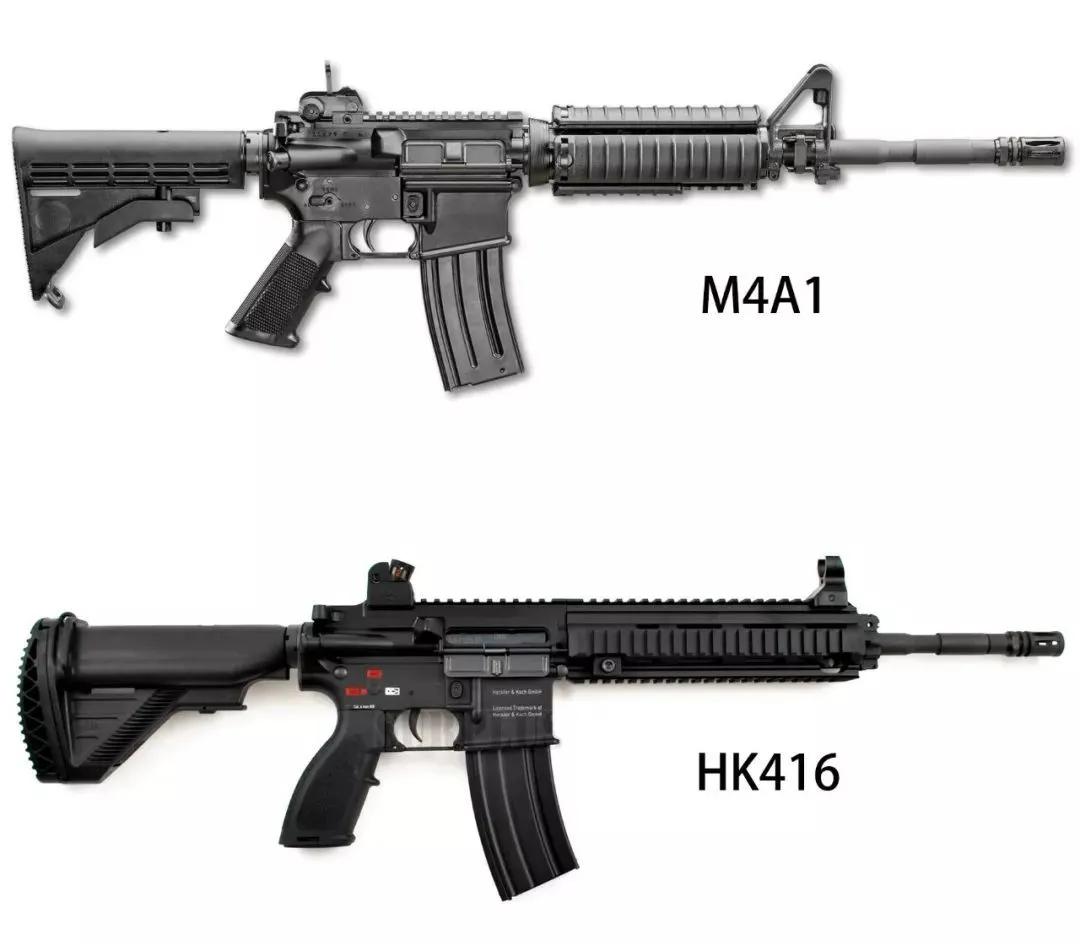62x51毫米北约步枪弹,射程远大于小口径的hk416,是一种相当优秀的精确