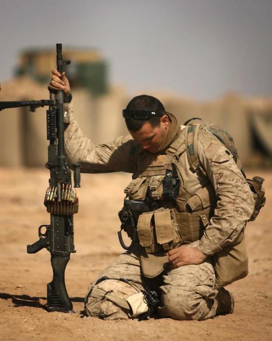 在阿富汗的美军士兵.