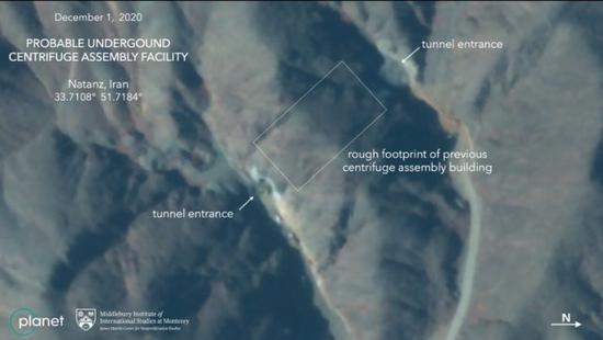 美卫星最新发现伊朗在山中凿隧道 建地下核设施
