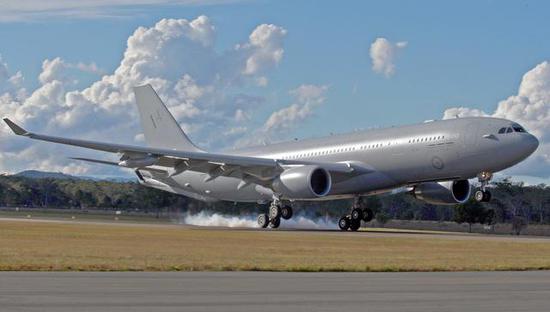 a330mrtt空中加油机抵达韩国金海空军基地