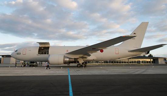 图为日本航空自卫队的kc-767j加油机,该机打开的部分便是其货舱.