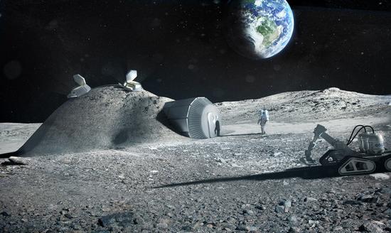 欧洲探月项目月球基地建设 图丨欧航局