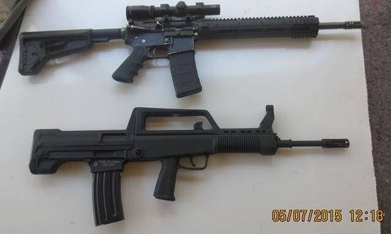 图为同时在西方市场上销售的97式步枪和ar步枪,二者间的模块化差距是