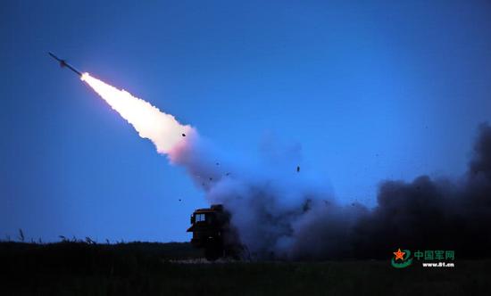 图片：发射中的红旗-6，中国军网版权