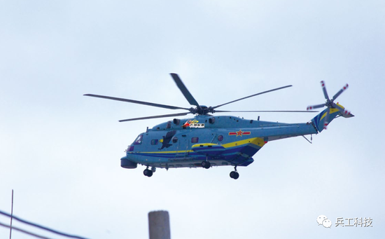 图注:直-18反潜直升机性能倒是够用,但体积太大