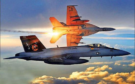 美军仅15%航母能参加作战行动 一半F18战机无