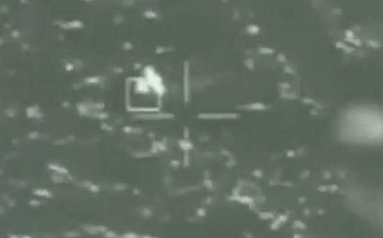 以军锁定并击落哈马斯无人机画面