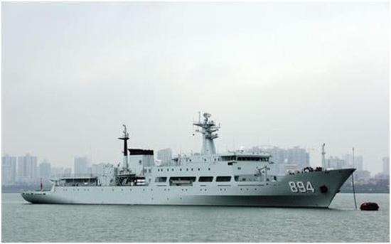 中国海军936舰载电磁炮再出海 进行海上武器试