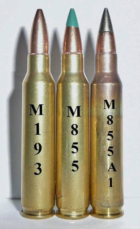 56毫米口径穿甲弹是m855a1,与此前的穿甲弹不同的是,m855a1直接将其钢