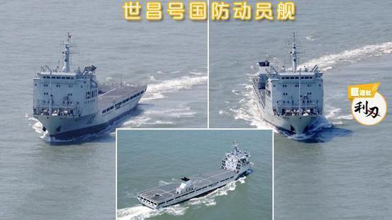 中国唯一一艘国防动员舰名叫世昌可秒变直升机航母