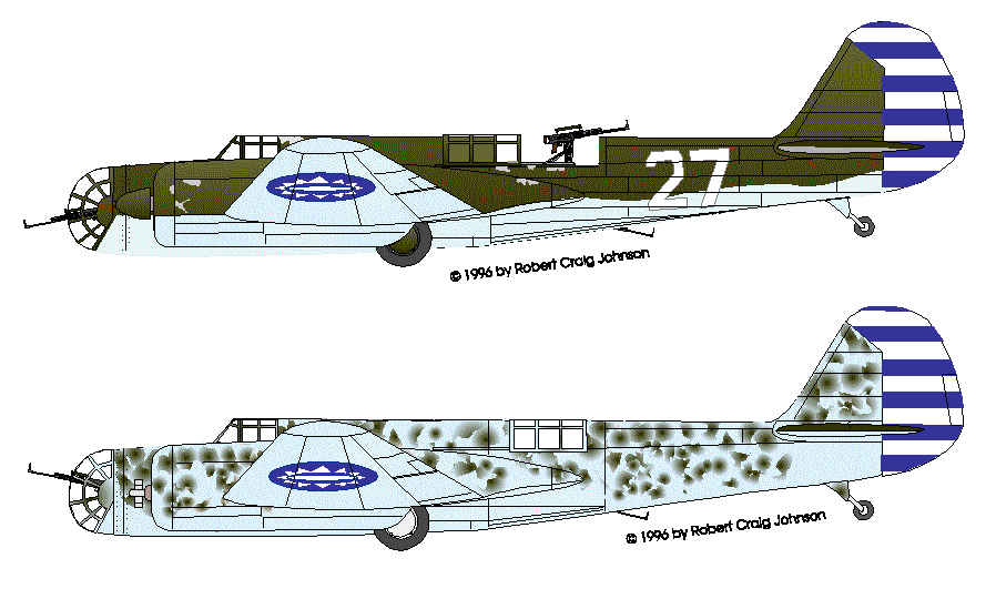 伊式重爆刚到台松山机场,就遭到了苏联援华志愿航空队的sb-2机群轰炸