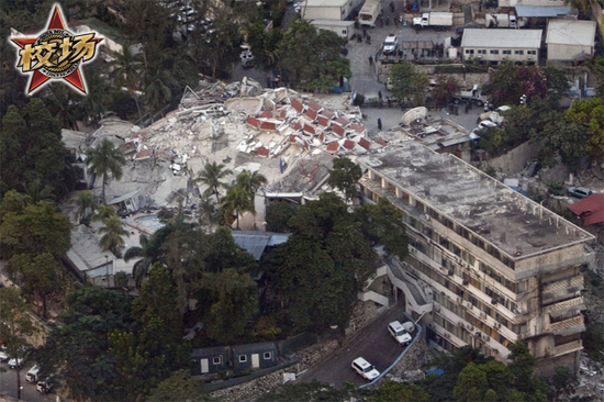 2010年海地大地震中坍塌的维和部队总部大楼，我方8名烈士牺牲