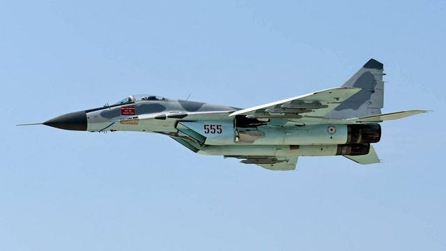 朝鲜人民军空军555号米格-29战机
