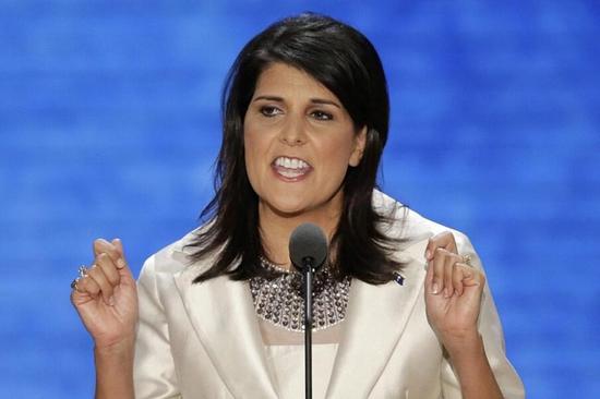 　　妮基·哈蕾（资料图）