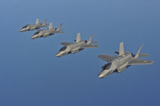 资料图：F-35战机编队