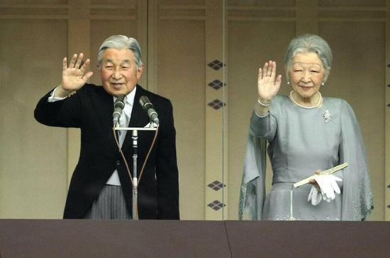 日本天皇夫妇。（资料图）