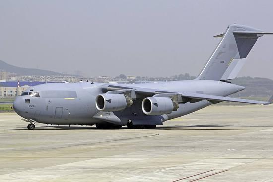图注美军c17运输机