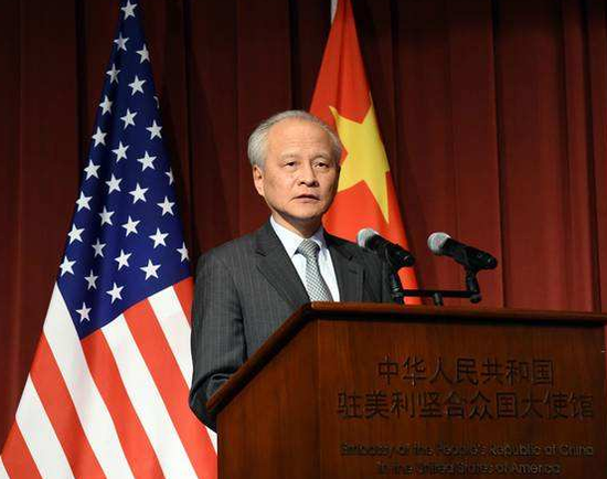 中国驻美大使:绝不允许任何人把核武器引进台湾