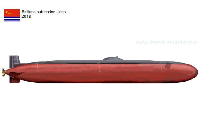 俄罗斯武器画家绘制的潜艇侧面图