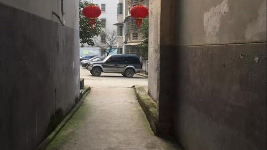 案发时李尚可与陈浩瀚发生冲突的花竹园巷道。 新京报记者 韩茹雪 摄