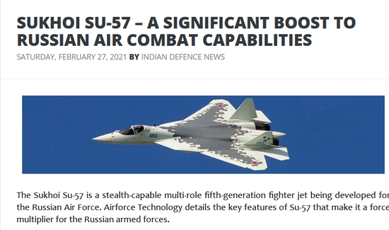印媒 苏57这项能力比f22还优秀而歼根本就没有 俄罗斯 战斗机 苏 57 新浪军事 新浪网