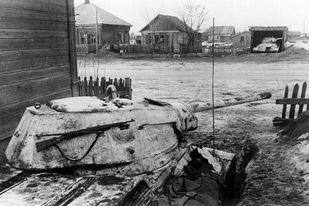 T-34坦克在勒热夫阻击德军