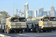 卡塔尔阅兵彩排展示中国导弹