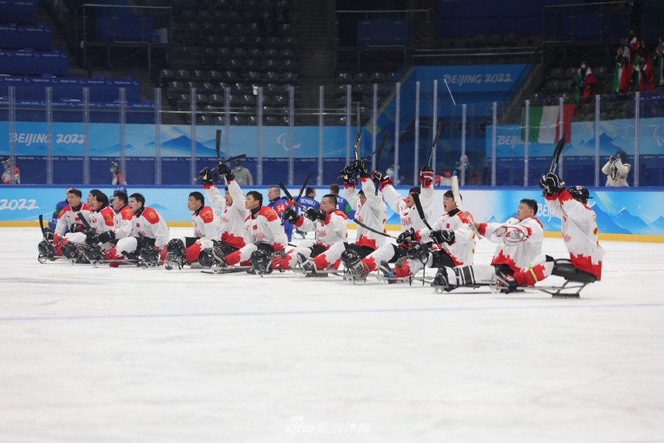 冬残奥会男子冰球中国VS意大利