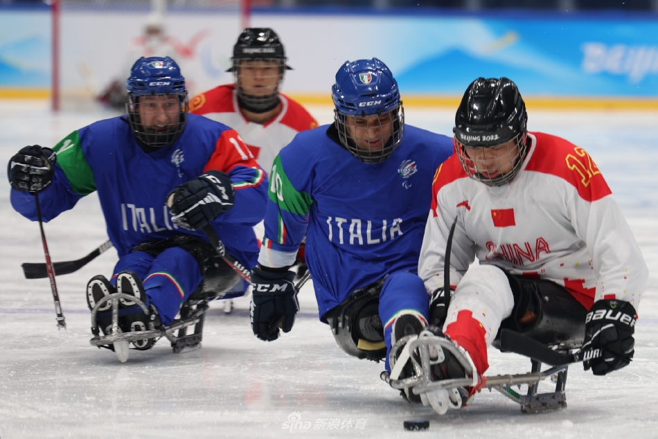 冬残奥会男子冰球中国VS意大利