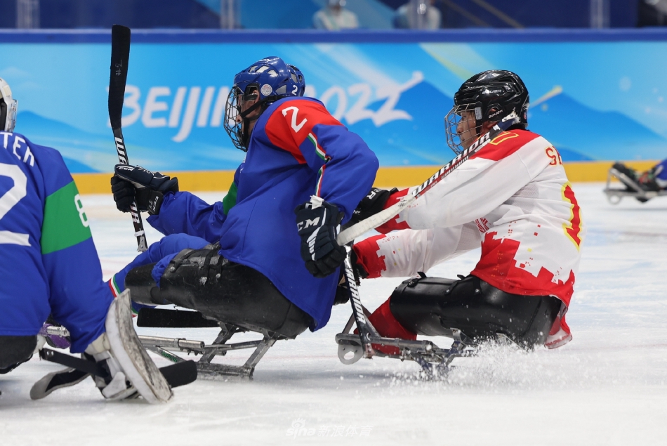 冬残奥会男子冰球中国VS意大利