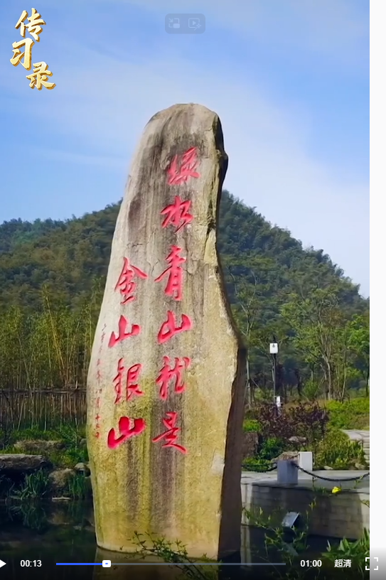 传习录丨绿水青山就是金山银山