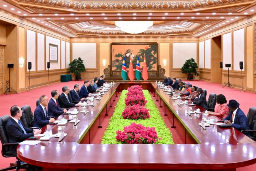 独家视频丨习近平同纳米比亚总统会谈：将双边关系定位提升为新时代中纳命运共同体