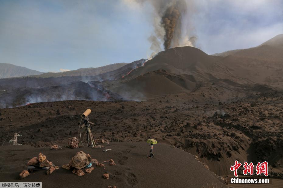 西班牙火山喷发