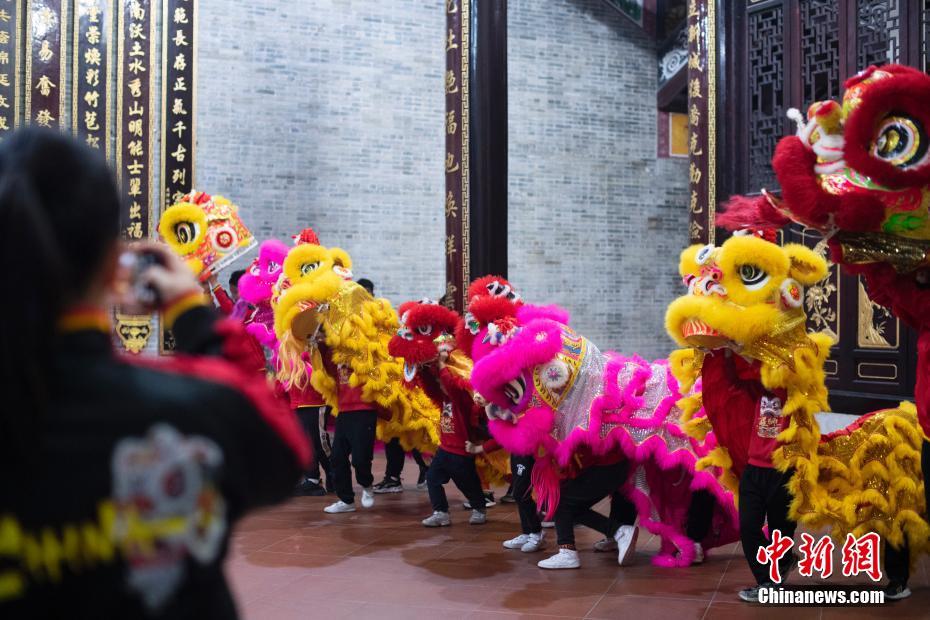 “萌狮”迎新春